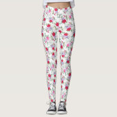 Leggings fleurs - Couleurs simples (Devant)