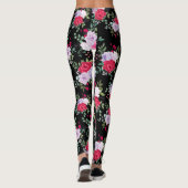 Leggings fleurs - Couleurs simples et variées Légendes (Dos)