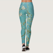 Leggings Fleurs d'amandes par Vincent Van Gogh Art (Dos)