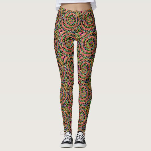 Leggings Fleurs d'anniversaire (Devant)