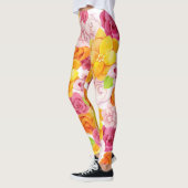 Leggings Fleurs d'aquarelle de printemps (Gauche)
