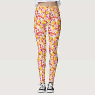 Leggings Fleurs d'aquarelle de printemps