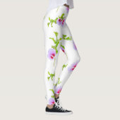 Leggings Fleurs D'Aquarelle Et Feuilles (Droite)