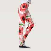 Leggings Fleurs d'aquarelle : ikat de pavot. (Droite)