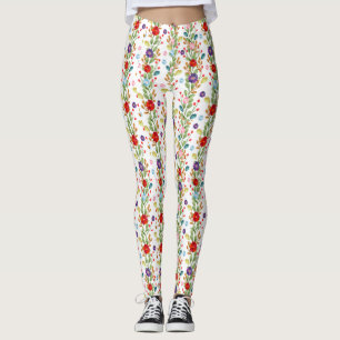 Leggings Fleurs d'aquarelle Motif coloré-67488
