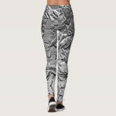 Leggings Fleurs d'argent (Dos)