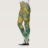 Leggings Fleurs d'artichauts de Jérusalem par Claude Monet (Gauche)