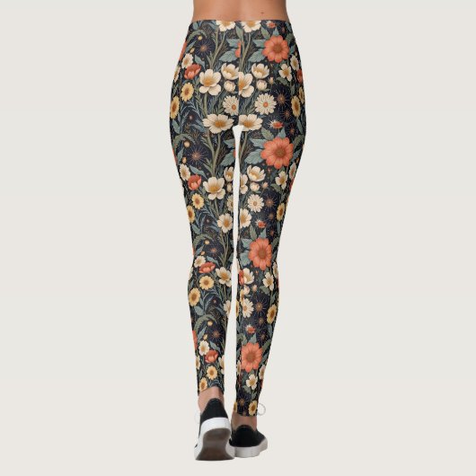 Leggings Fleurs d'automne (Dos)