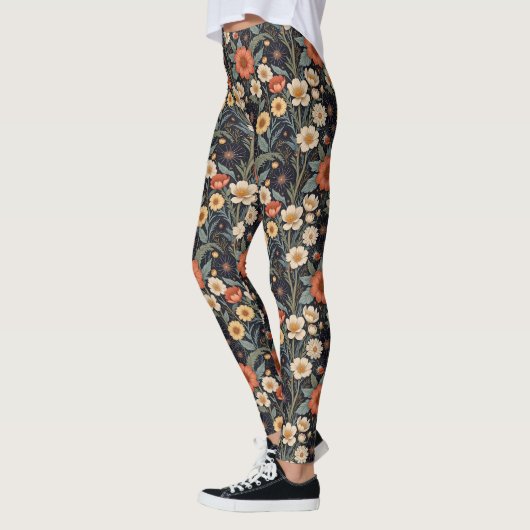 Leggings Fleurs d'automne (Gauche)