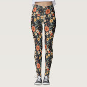Leggings Fleurs d'automne (Devant)