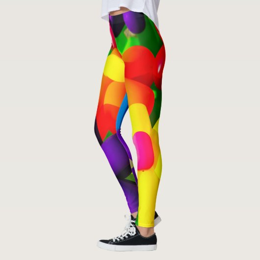 Leggings Fleurs de ballons de jouets (Gauche)