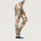 Leggings Fleurs de cerisier beige vintage (Droite)