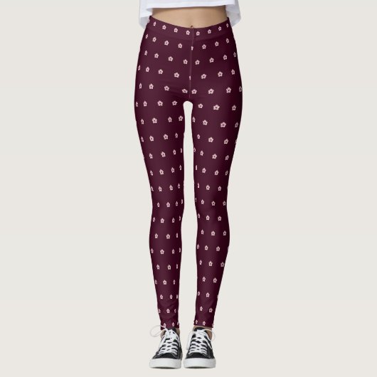 Leggings Fleurs de cerisiers (Devant)