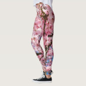 Leggings Fleurs de cerisiers d'aquarelle (Gauche)