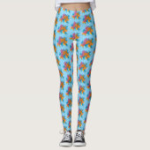 Leggings Fleurs de cerisiers de Lotus Koi Fish (Devant)