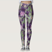 Leggings Fleurs de chardon (Devant)