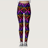 Leggings Fleurs de concho arc-en-ciel (Devant)