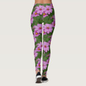 Leggings Fleurs de Cosmos rose Motif naturel (Dos)