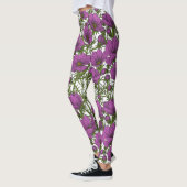 Leggings Fleurs de cosmos violet (Gauche)