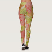 Leggings Fleurs de couleur automne (Dos)