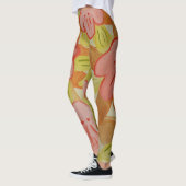 Leggings Fleurs de couleur automne (Gauche)