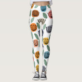Leggings Fleurs de Coupe Scandi (Devant)
