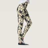 Leggings Fleurs de dentelle noire (Droite)