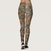 Leggings Fleurs de Filigree Légendes de Bronze Floral Gris (Dos)