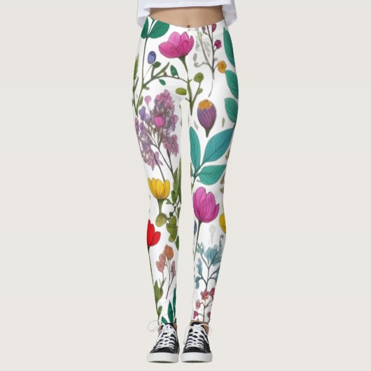 LEGGINGS FLEURS DE FORET (Devant)