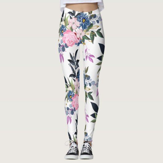 Leggings Fleurs de forêt (Devant)