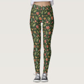 Leggings Fleurs de forêt fantaisistes (Devant)