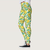 Leggings Fleurs de gomme jaune (Gauche)