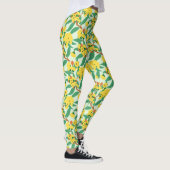 Leggings Fleurs de gomme jaune (Droite)