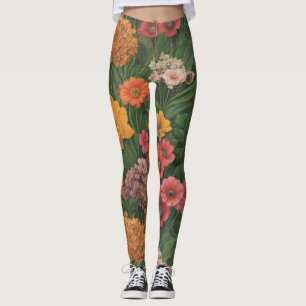 LEGGINGS FLEURS DE JARDIN