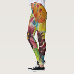 Leggings Fleurs de joie d'automne