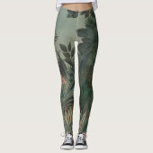 Leggings Fleurs de la jungle tropicale Peinture de Rousseau (Devant)