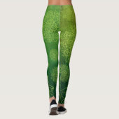 Leggings Fleurs de Lotus au citron foncé Yoga (Dos)