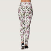Leggings Fleurs de lys. Modèle floral (Dos)
