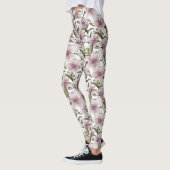 Leggings Fleurs de lys. Modèle floral (Gauche)