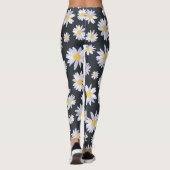 Leggings Fleurs de marguerite blanche classique Botanique (Dos)