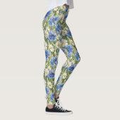 Leggings Fleurs de marguerite bleues blanches (Droite)