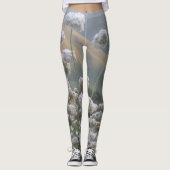 Leggings Fleurs de Montagne Blanches (Devant)