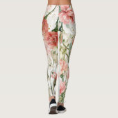 Leggings Fleurs de naissance de janvier : Œillets et perce- (Dos)