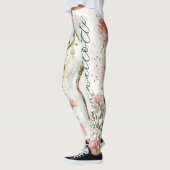 Leggings Fleurs de naissance de janvier : Œillets et perce- (Gauche)