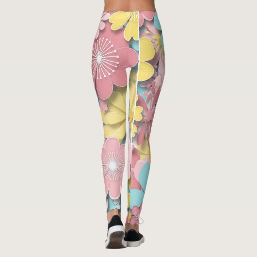 Leggings Fleurs de papier (Dos)