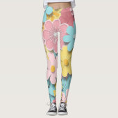 Leggings Fleurs de papier (Devant)