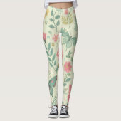 Leggings Fleurs de papillons : Papillons Pastel Spring (Devant)