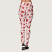 Leggings Fleurs de pavot (Dos)