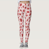 Leggings Fleurs de pavot (Devant)