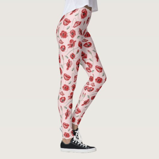 Leggings Fleurs de pavot (Droite)
